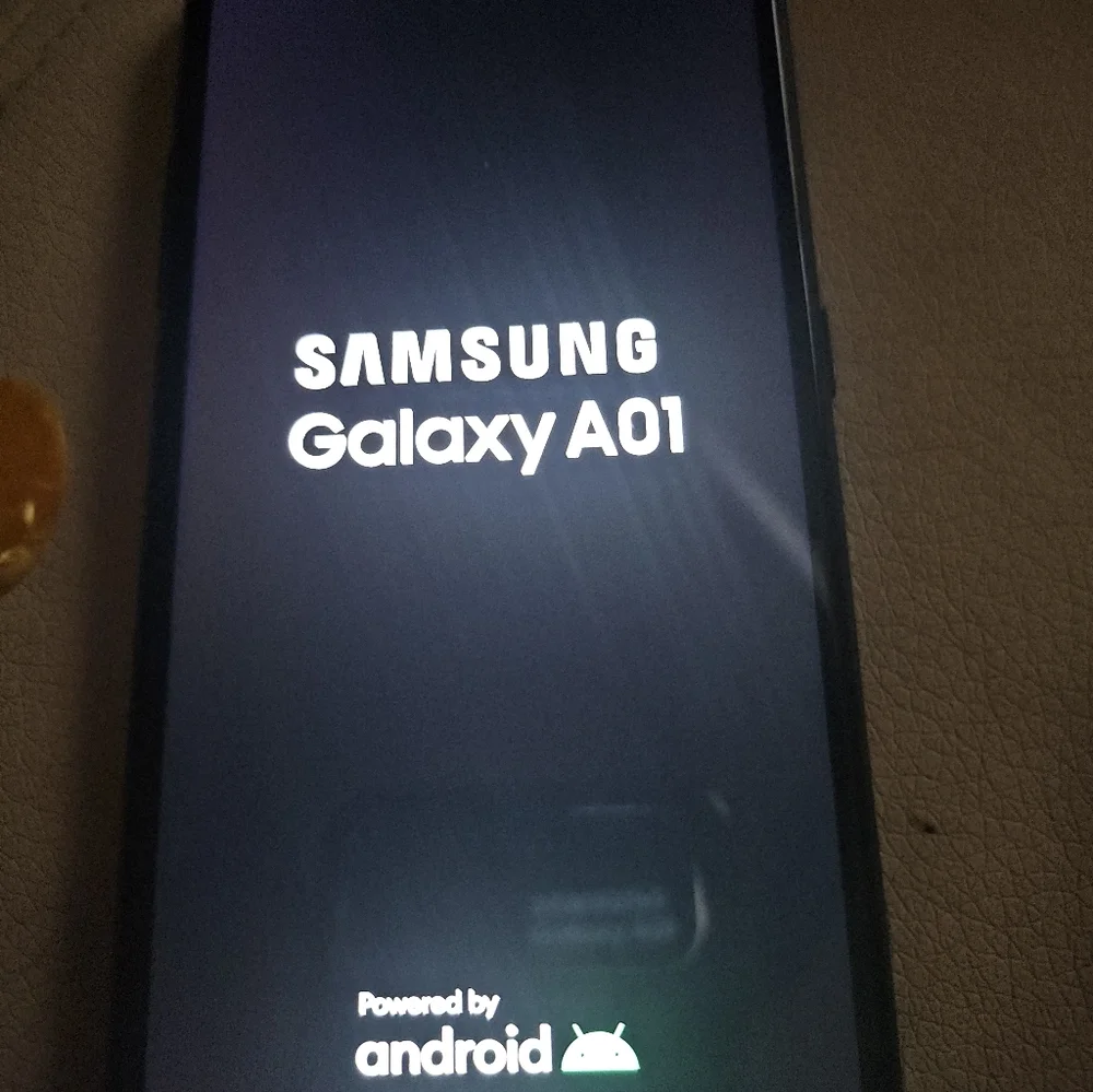 Samsung Galaxy A01 Smartphone - Black Front Display